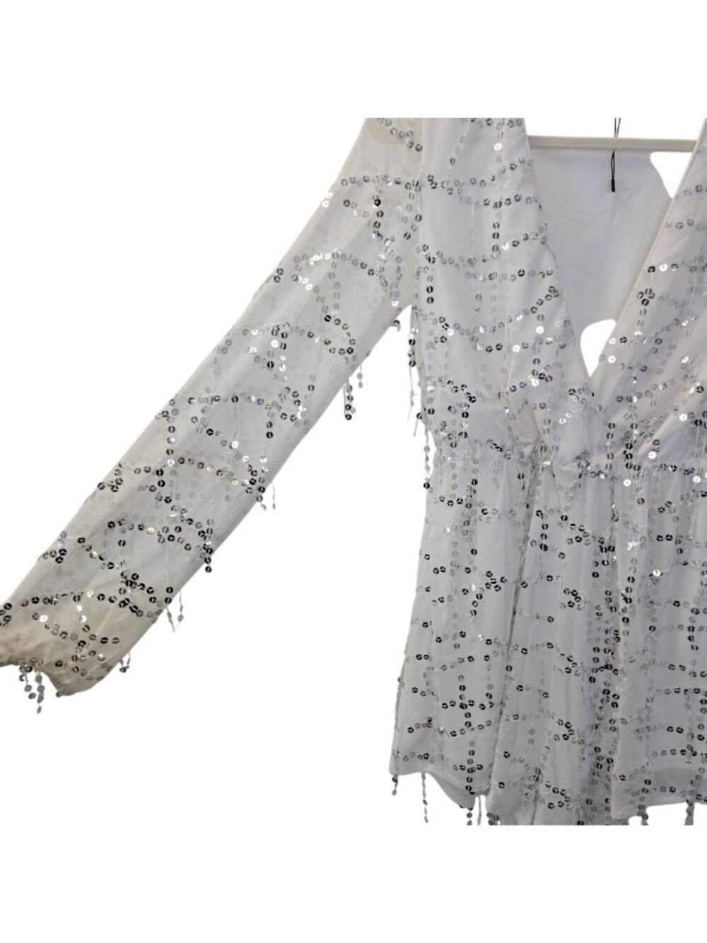 NWOT Miss Ord Sequin Embellished Romper Size Small - Picture 5 of 7